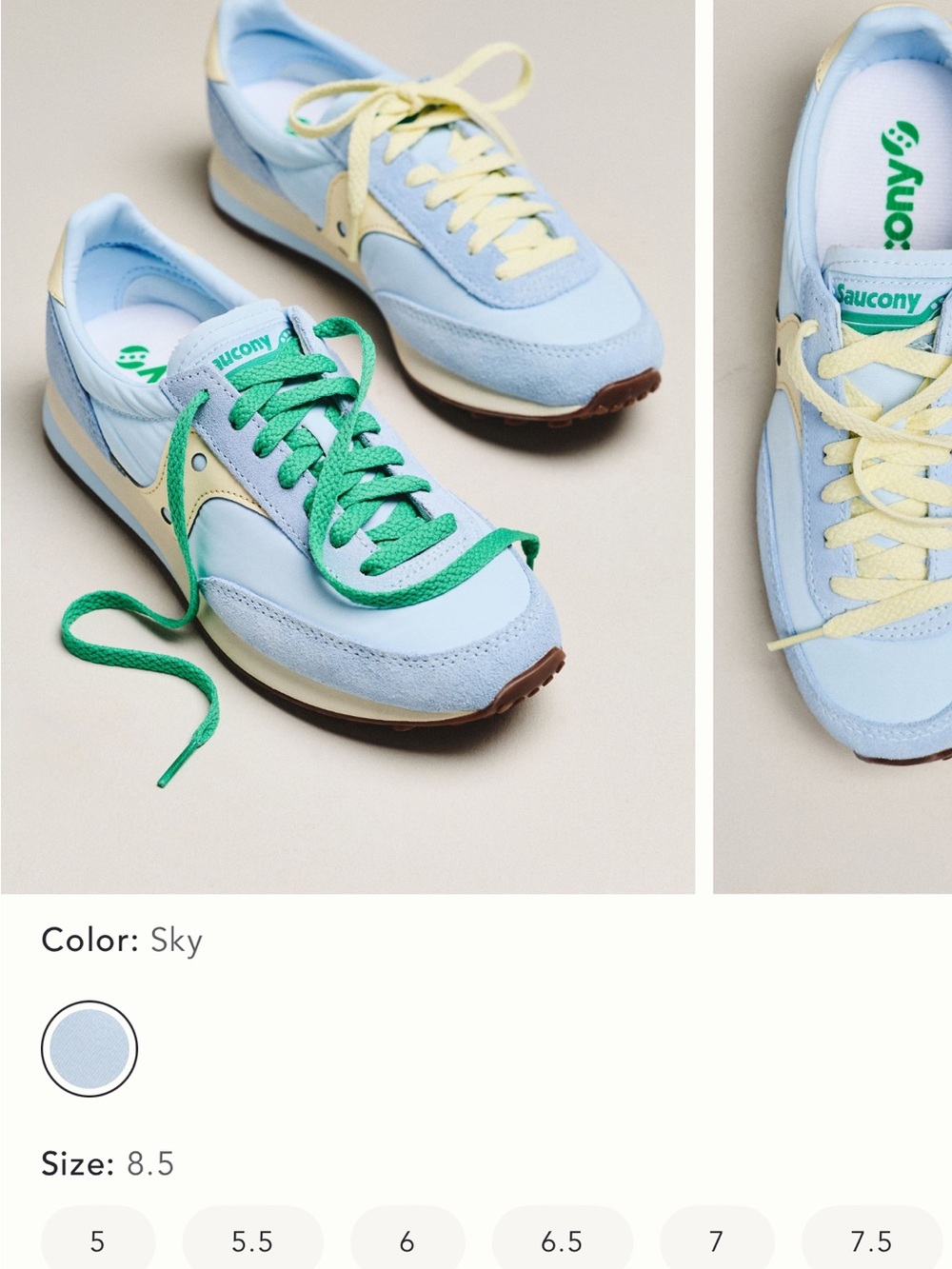 Anthropologie Exclusive Saucony Trainer 80 Sneakers